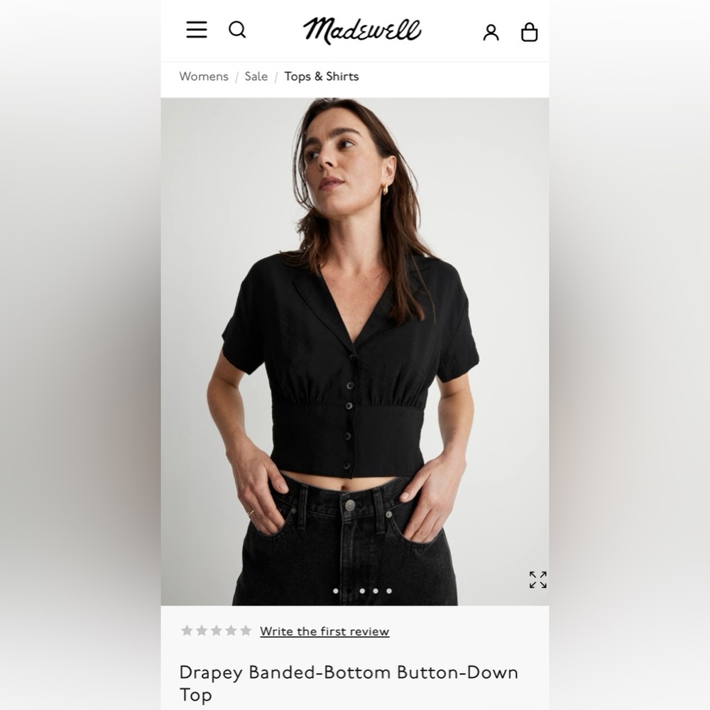 Size Small viscose shirt from Madewell
